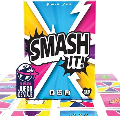 Smash It! - Juegos de Mesa para Familia y Amigos - Juego de Cartas de Rapidez Mental - de 2 a 8 Jugadores - Diversión sin Pantallas - Regalo Original | Juego de Viaje
