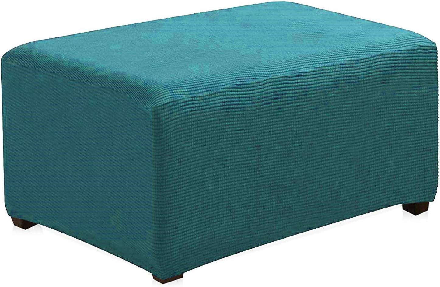 Argstar Stretch Ottoman Cover for Living Room, Jacquard