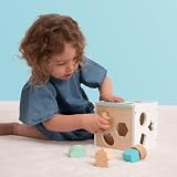 Owl & Fox Wooden Shape Sorter Montessori Play 12 Months FSC Wood view 2
