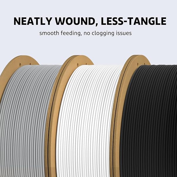 ELEGOO PLA PLUS FILAMENT 1.75MM BLACK 4KG, PLA+ TOUGHER AND STRONGER 3D PRINTER FILAMENT PRO DIMENSIONAL ACCURACY +/- 0.02MM, 4 PACK 1KG SPOOL(2.2LBS) FITS FOR MOST FDM 3D PRINTERS