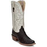 Tony Lama Rylen II 13 Inch Full Quill Ostrich Leather - Arena Collection - Western Boots for Men Square Toe Leather Sole