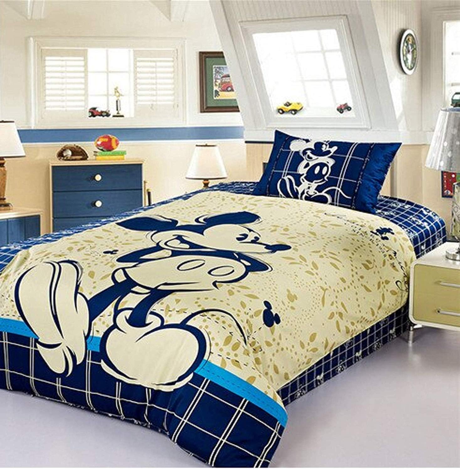 cotton mickey mouse sheets
