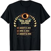Solar Eclipse 2026 2024 2017 Total Solar-Eclipse 26 T-Shirt
