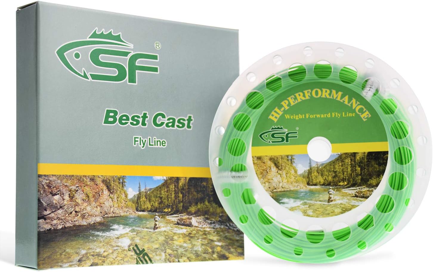 SF Fly Fishing Floating Line with Welded Loop Weight Forward Fly Lines 90FT 100FT WF1 2 3 4 5 6 7 8 9 10 WT