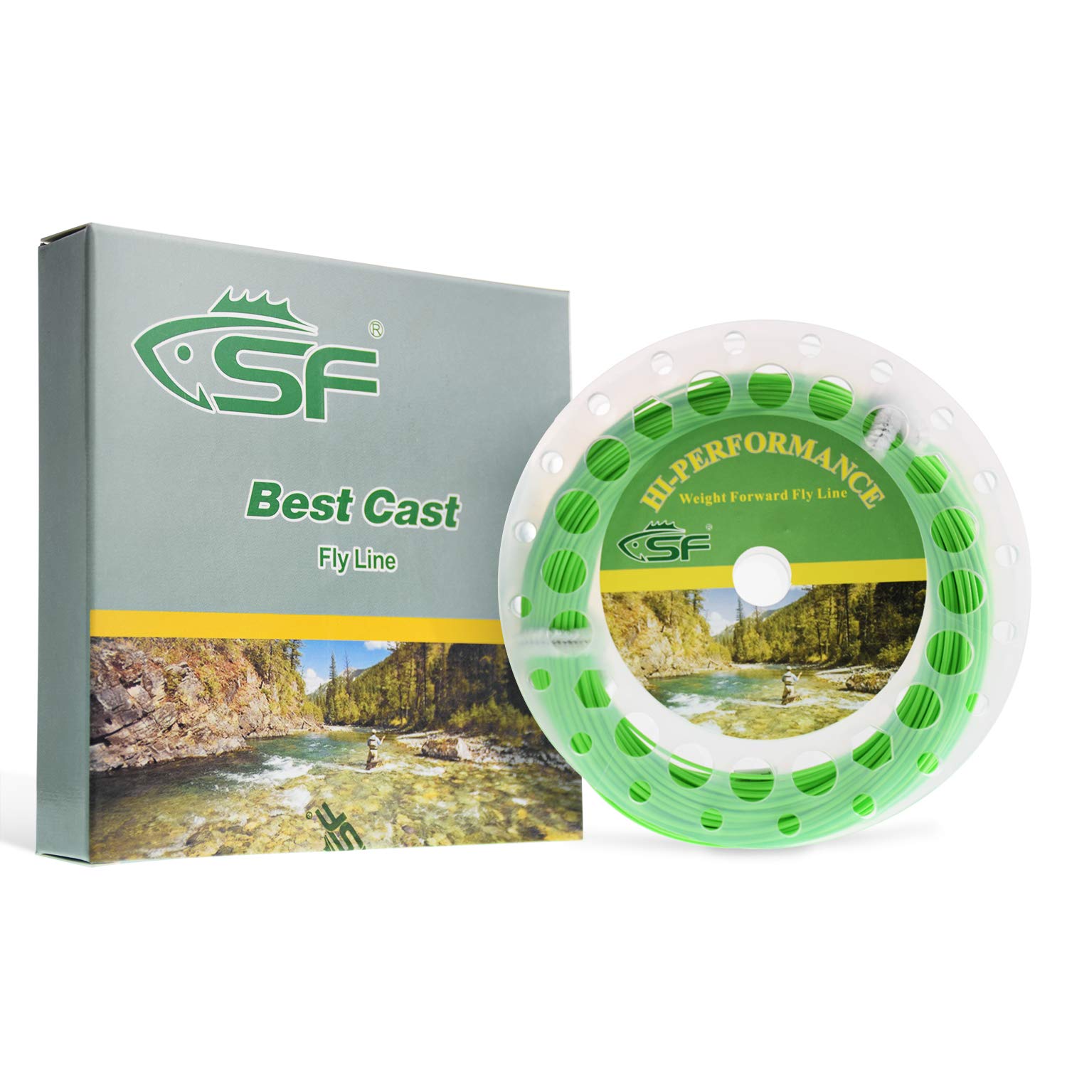 SF Fly Fishing Floating Line with Welded Loop Weight Forward Fly Lines 90FT 100FT WF1 2 3 4 5 6 7 8 9 10 WT