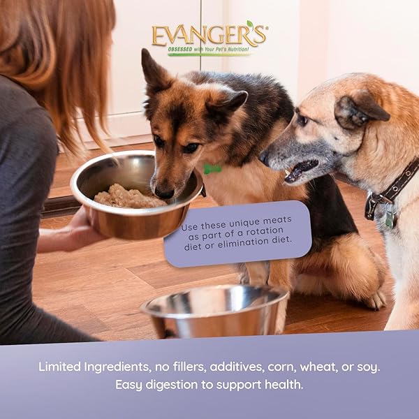 EVANGER’S COMPLEMENTS RABBIT FOR DOGS & CATS – 12 COUNT, 12.5 OZ EACH – SINGLE-PROTEIN FORMULA COOKED IN BROTH – GRAIN & GLUTEN FREE – WET DOG & CAT FOOD