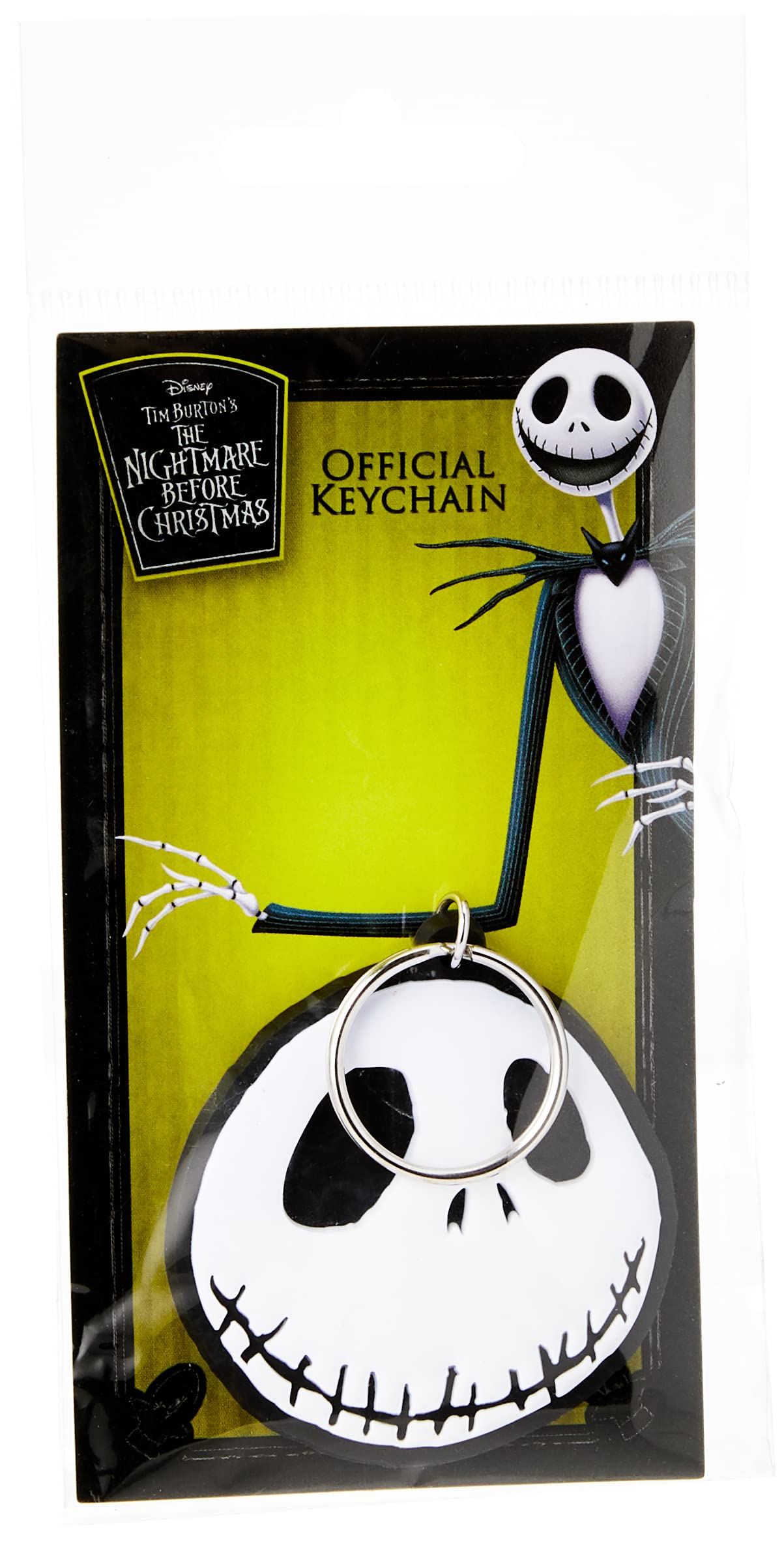 Disney, RK38856C, Nightmare Before Christmas - Jack Rubber Keychain, Multi-Color, 4.5 x 6cm