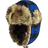 Lumberjack Plaid Aviator Trapper Hat Trooper Ear Flaps Ushanka Eskimo Cold