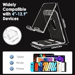 MoKo Acrylic Tablet Stand, Adjustable Angle Phone