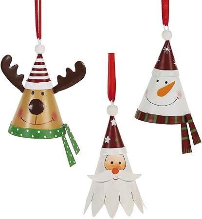 Segnaposto Natalizi Amazon.Stefanazzi Decorazioni Albero Di Natale Addobbi Natalizi Da Appendere Per Decorare La Casa Campanelle Segnaposto Confezione Da 6 Pezzi Assortiti In Metallo Dipinto Amazon It Casa E Cucina