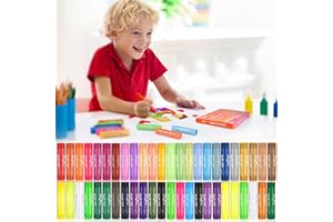 MayMoi Tempera Paint Sticks, Bright Colors Tempera Paint Sticks Quick Drying, Easy to Color and Washable Paint Crayons for Kids and Students (48 Colors)