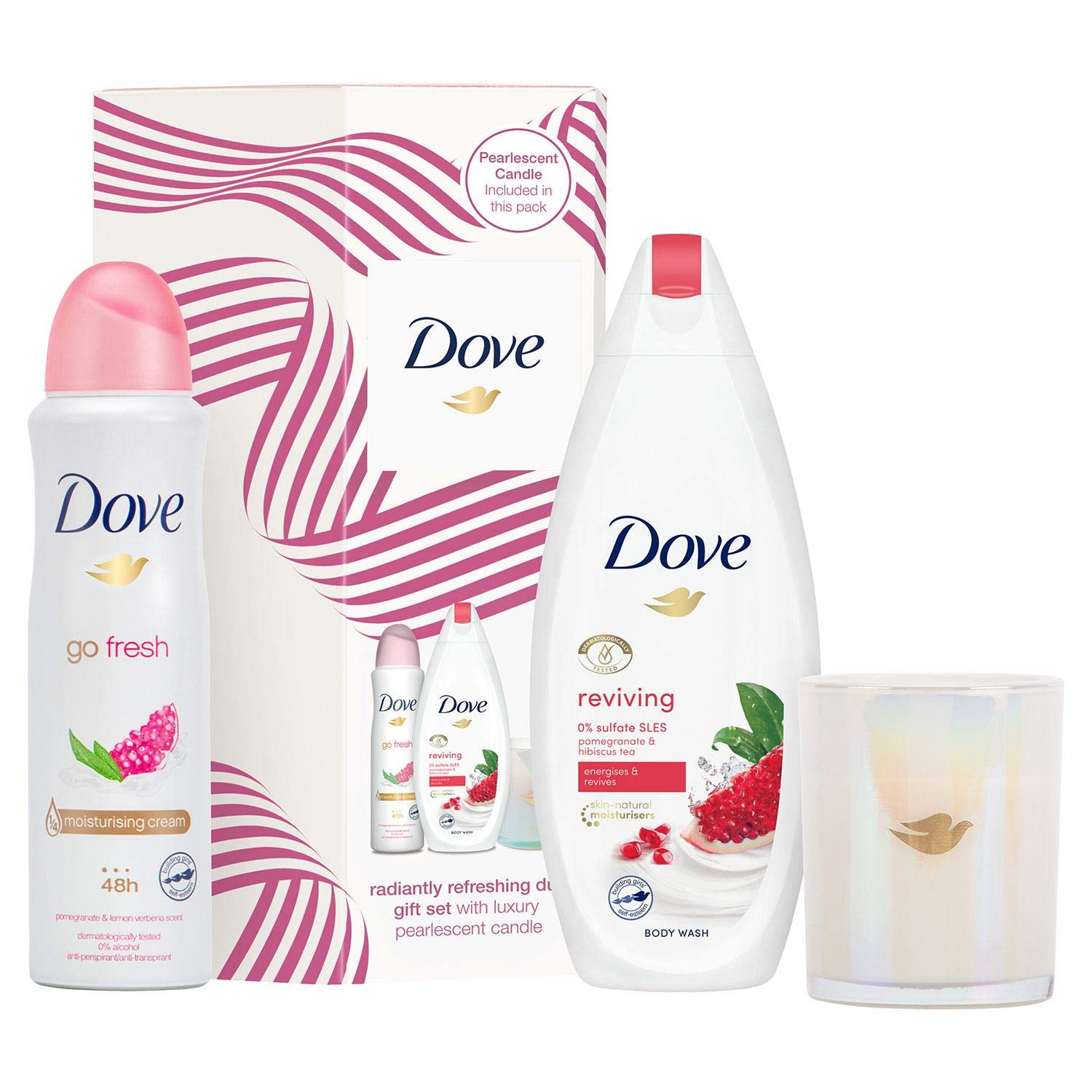 DOVE Radiantly Refreshing Duo Gift Set 3Pc