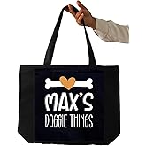 Custom Pet Bag, Custom Dog Mom Gift, Dog Owner Gift, Dog Lover Gift, Gift For Dog Mom, Personalized Dog Tote Bag, Cotton Canvas Tote