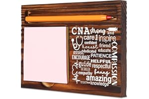 TRCENDE Thank You Gifts for Certified Nursing Assistant CNA,CNA Week Gifts Appreciation Gift, Nurse Gifts for Nursing Student, Christmas Birthday Gifts for CNA,Retro Self-Stick Note Pad Holders XB463