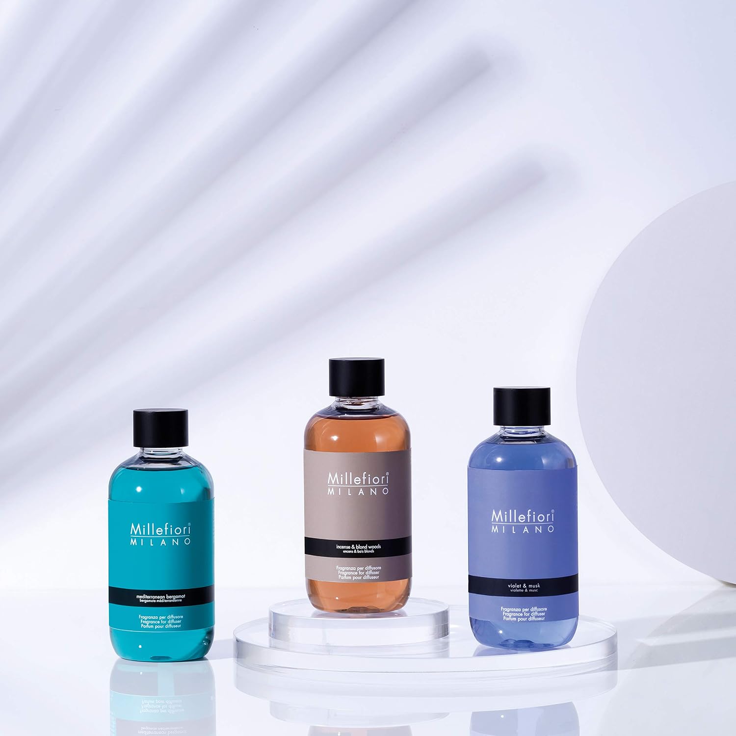 Millefiori Milano Scented Reed Diffuser Refill | Vanilla and Wood | 250 ml - Image 5