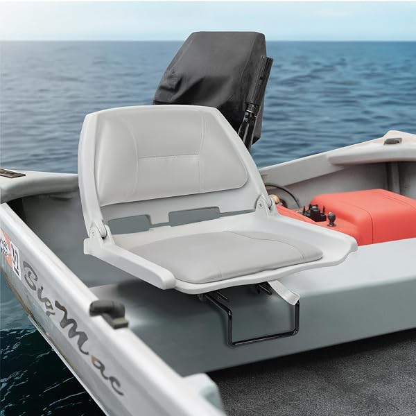 ERGOSEAT FOLDING BOAT SEAT PADDED FOLDING BOAT CHAIR WITH BACKREST MARINE BASSJON BOAT SEAT