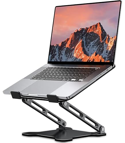Amazon.com: JCZT Adjustable Laptop Stand for Desk, Metal Foldable