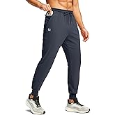 G Gradual Men's Joggers with Zipper Pockets Workout Track Pant Stretch Sweatpants for Men Athletic, Gym, Running
