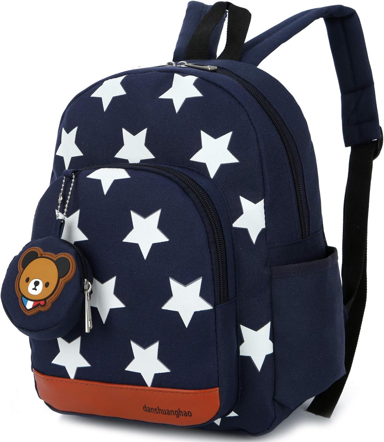 Children Kid Backpack Preschool with Safety Harness Leash Strap Star Boys