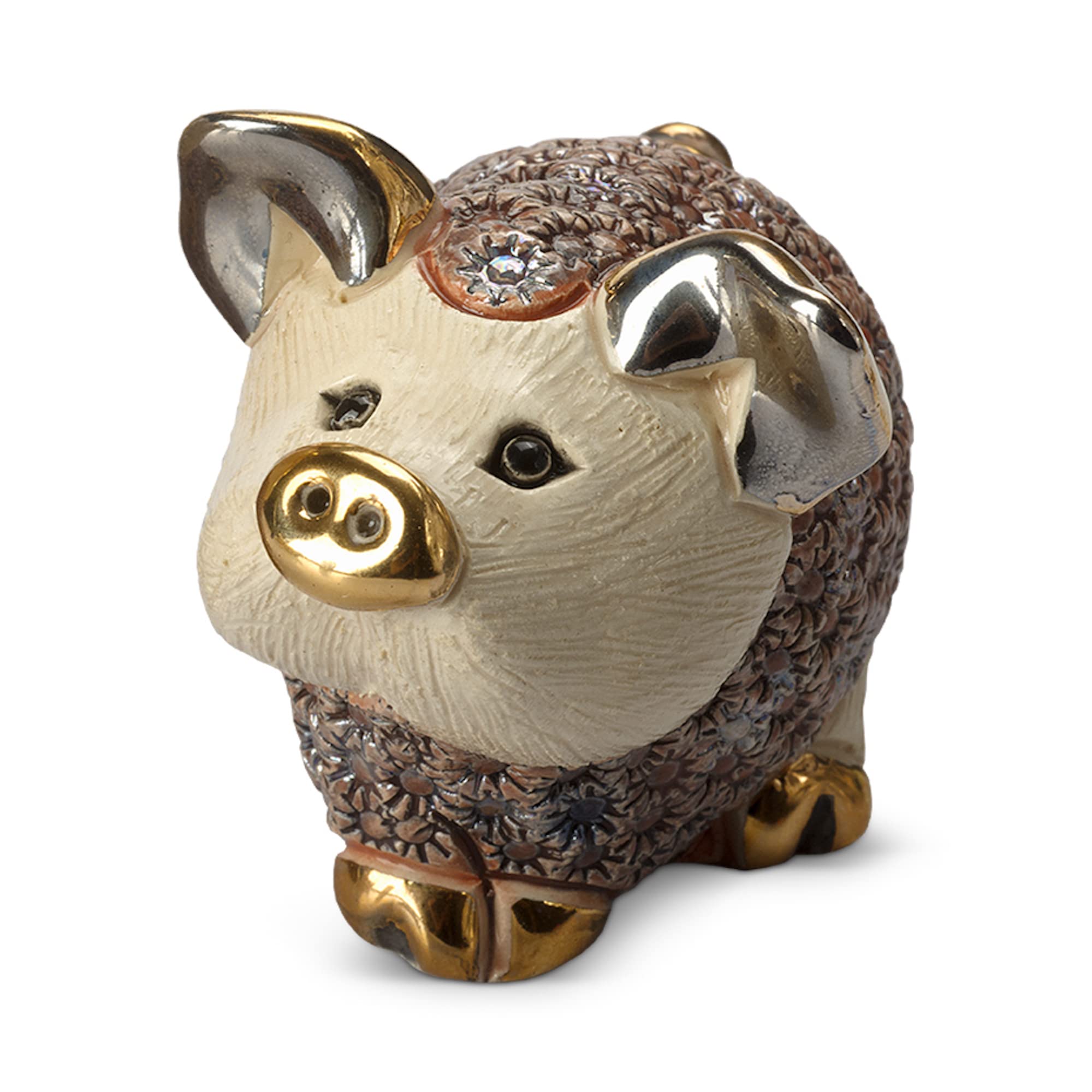 De Rosa Rinconada - Piglet Standing Pink Ceramic Figurine