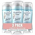 Secret Aluminum Free Deodorant for Women, 48hr Odor Protection, Free of Parabens Dyes Talc & Baking Soda, PH Balancing Minerals, Dry Solid, Cherry Blossom Scent, 2.4 oz (Pack Of 3)