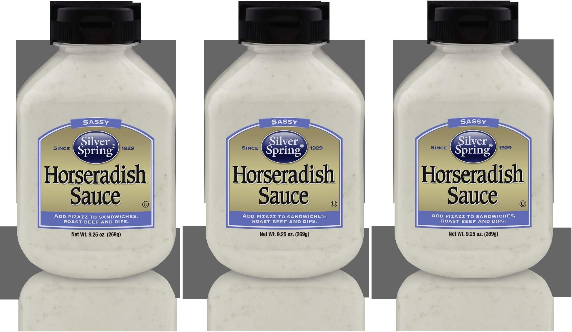 Silver Springs Sauce Horseradish 9.25 oz (Pack of 3)