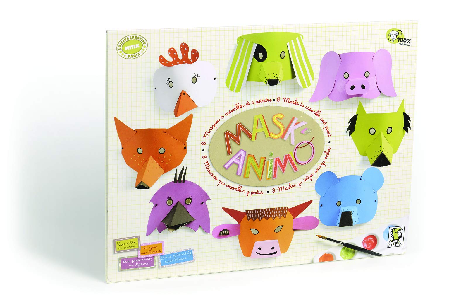 Aladine - Mitik Masks, Colourful, ALD-MK05