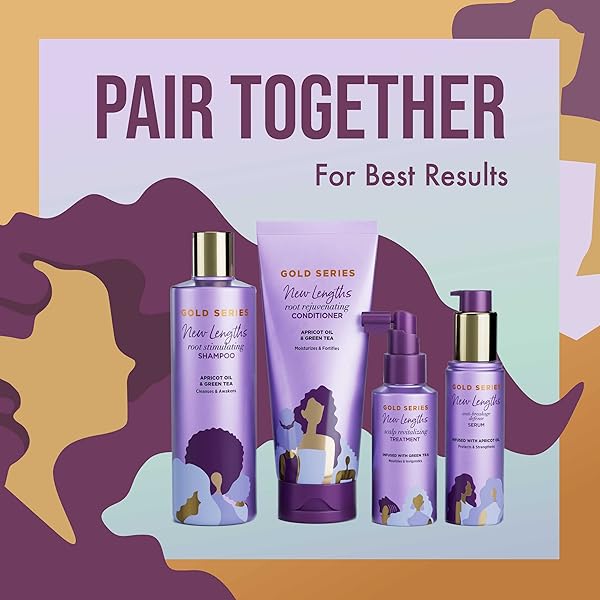 PANTENE GOLD SERIES NEW LENGTHS SCALP REVITALIZING TREATMENT, 4.2 FL OZ �� SCALP TREATMENT INFUSED WITH GREEN TEA, MOISTURIZES, STRENGTHENS AND PROTECTS FROM THE ROOT FOR VISIBLY LONGER HAIR