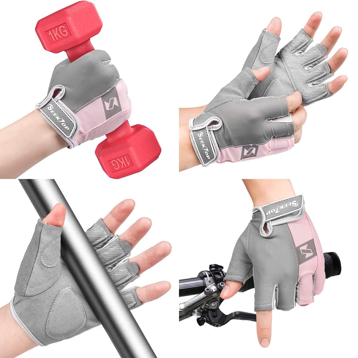 Seektop Gym Gloves Workout Gloves Weight Lifting Gloves for Men, Women's Exercise Gloves for Powerlifting, Gym, Full Palm Protection, Breathable & Non-Slip : Sports & Outdoors
