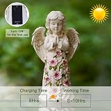 Goodeco Angel Garden Ornament Solar Fairy Statue Yard Decor Gift view 7