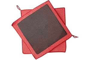 LYAPEONY 2pcs Clay Towels (12 * 12 in), Fine Grade Microfiber Towels for Car Detailing, DIY Detail Clay Bar Alternative