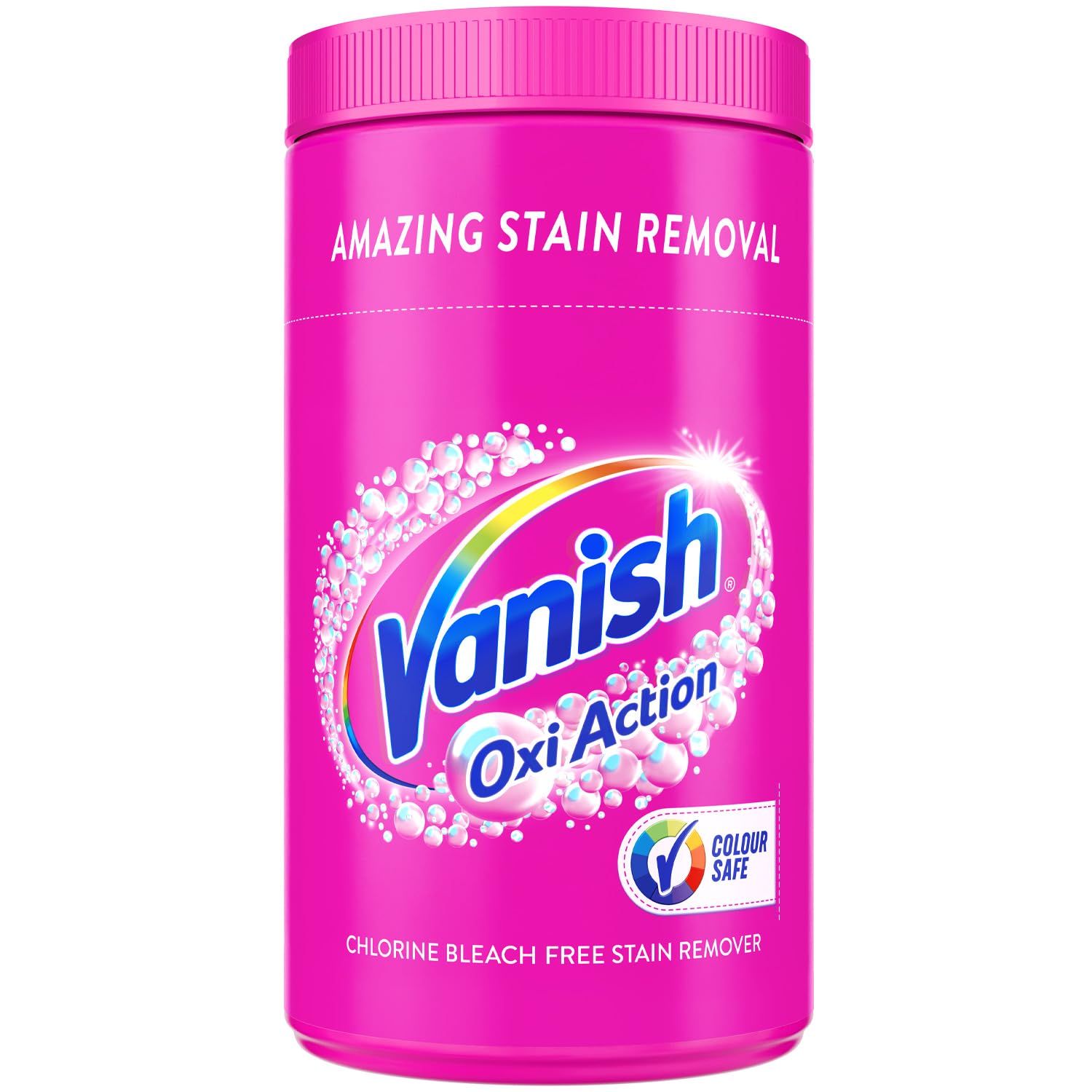 Vanish Fabric Stain Remover, Oxi Action Powder, 2.1 kg, Works in just 30 seconds, Versatile stain remover, In wash, pre-treat or soak, Safe for use on everyday fabrics