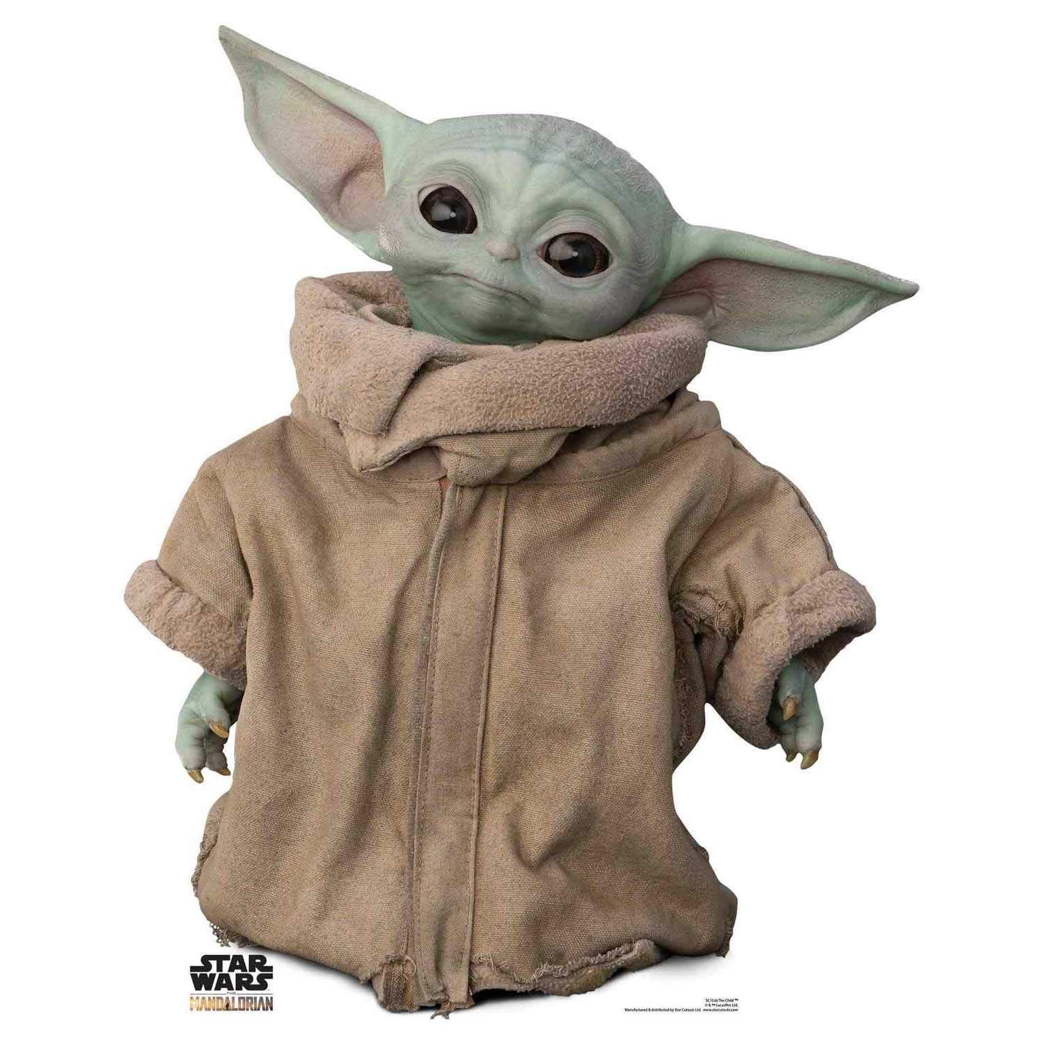 STAR CUTOUTS SC1536 Grogu Baby Yoda Star Wars Gift Part Decoration Birthday Supplies The Mandalorian Cardboard Cutout Amazing Quality Photo Image,Multicolor,Small โ image 1