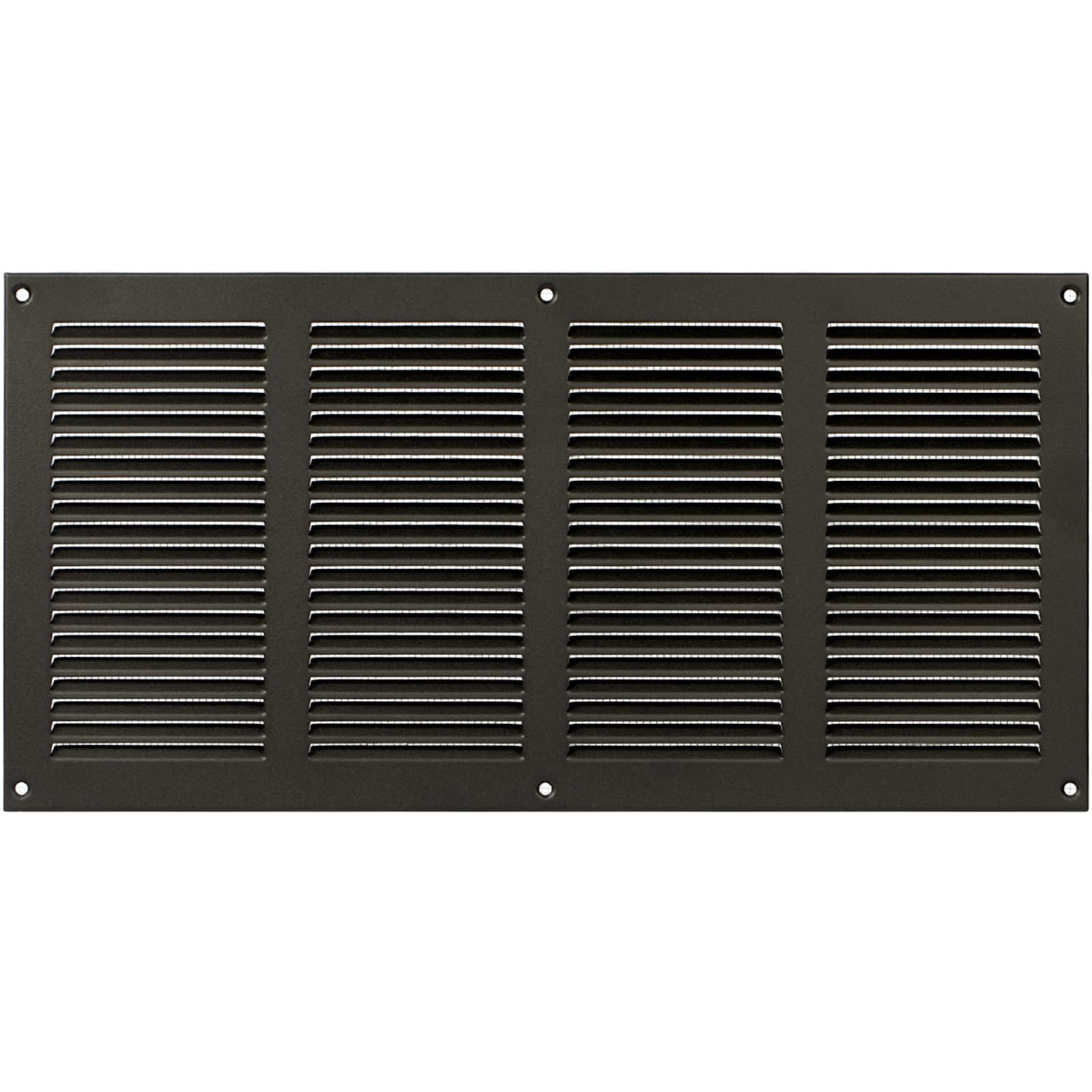16" x 8" Inch (Outer Dimensions) Anthracite Air Vent Cover - Steel Return Air Grilles - for Ceiling and Sidewall - HVAC - with Protection Screen (400 x 200 mm)