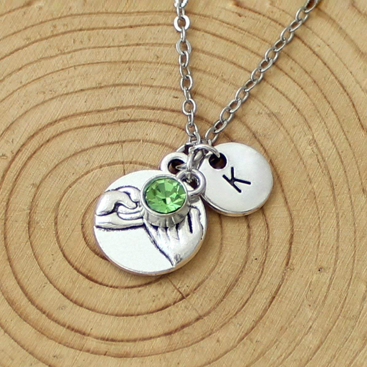 birthstone necklace for girlfriend