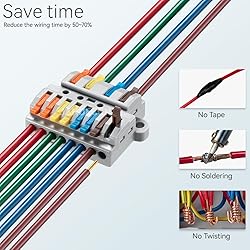 JANDECCN 6pcs DIN Rail Terminal Blocks, DIY