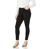 Bandolino Women's Mandie Signature Fit 5 Pocket Jean, Saturated Black, 14 Short