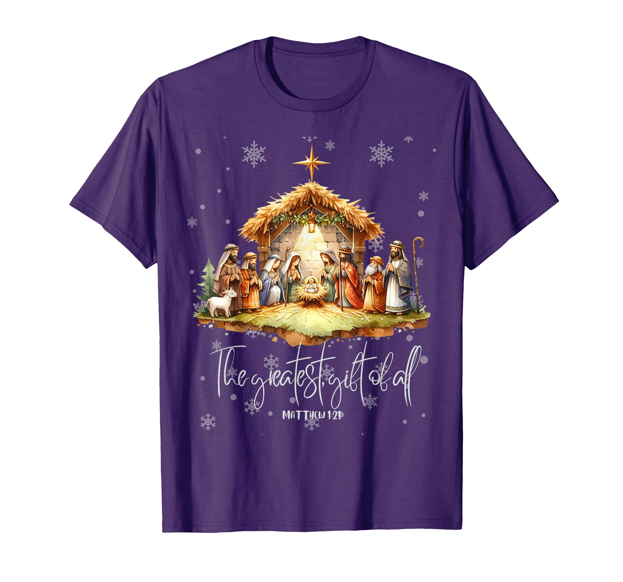 View 1 of ** NAVY XL**
Best Ever Christmas Cool Jesus Nativity Scene Christian T-Shirt