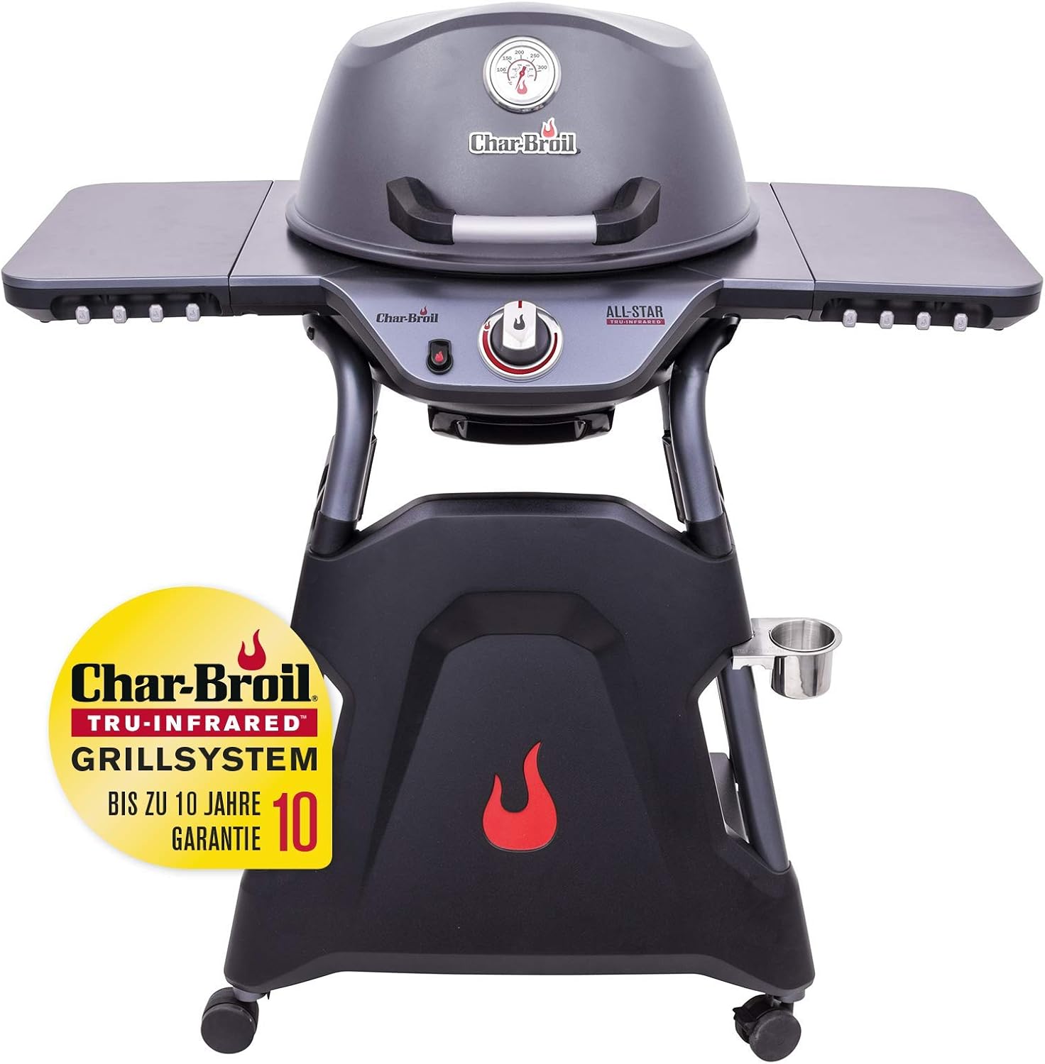 Char-Broil - All-Star 125 Gasgrill, Aluminium und Schwarz.