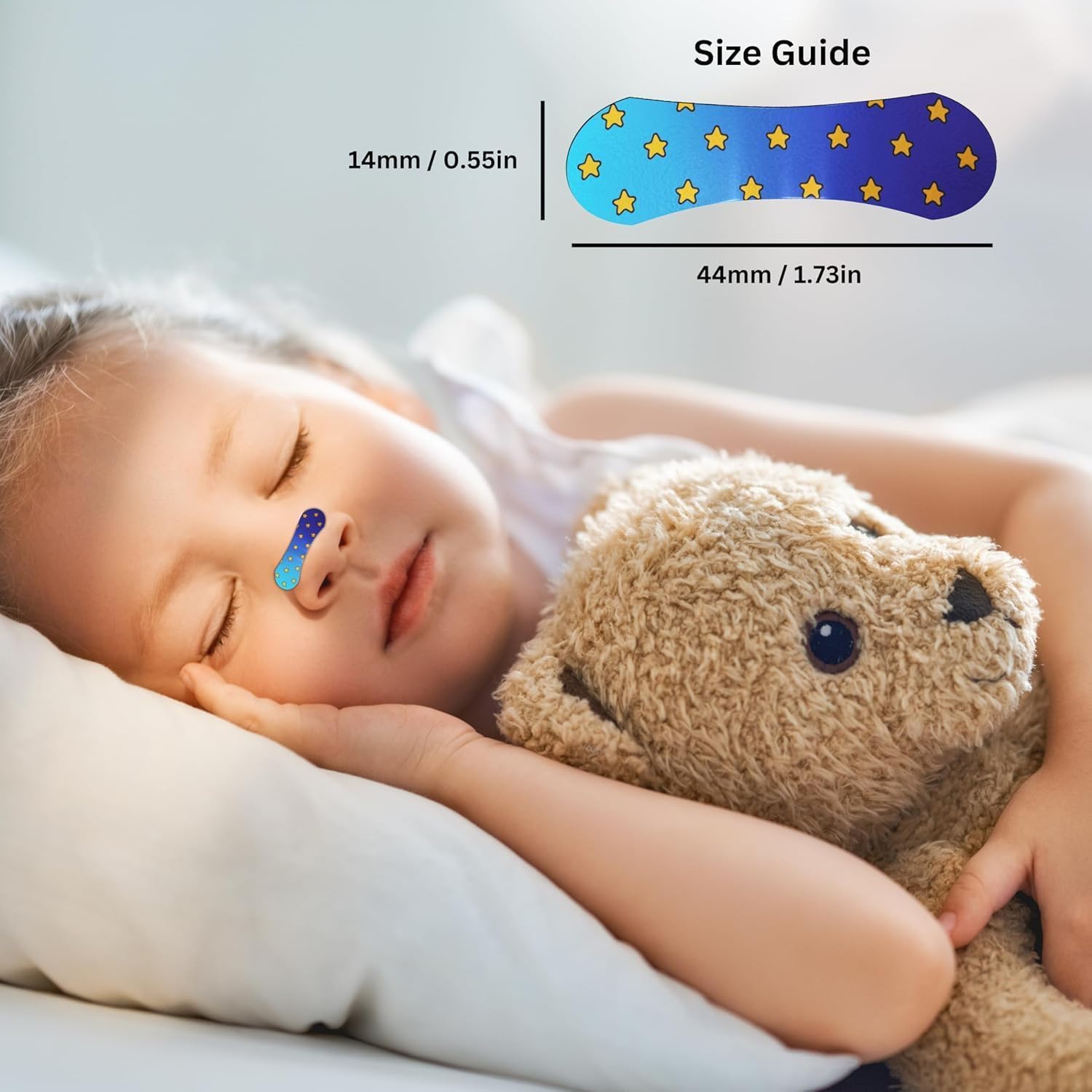 Mama's Nasal Strips for Kids, Hypoallergenic & Soft, Safe for Kids Nose Strips, Immediate Relief for Breathing and Sleeping | Easy to Use, Drug Free, and Non Toxic (48 Count (Pack of 1))