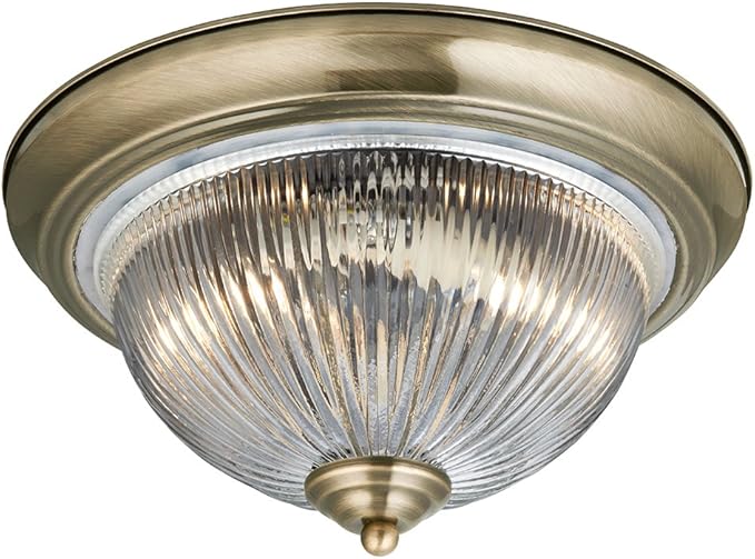 Traditional Antique Brass IP44 Bathroom Ceiling Light 4370 Amazon.co