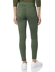 Amazon Essentials Women's Mid-Rise Stretch Pull-On