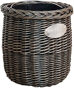 Bote de Basura - Cesta de Almacenamiento de ratán Hogar Creativo Sala