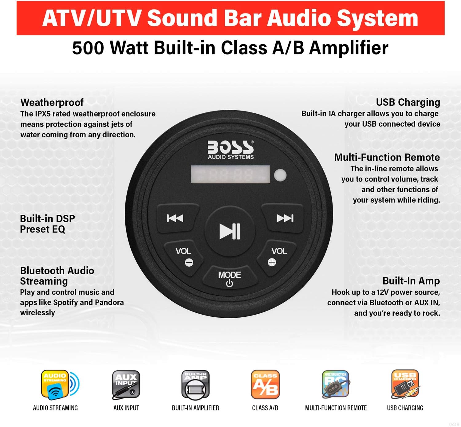 boss waterproof soundbar