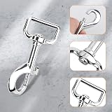 RUCUDIM 5x Dog Lead Clips Heavy Duty 75mm Zinc Alloy Trigger Swivel Clasp Silver view 4