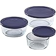 Pyrex Simply Store Meal Prep Glass Food Storage Containers (6-Piece Set, BPA Free Lids, Oven Safe)