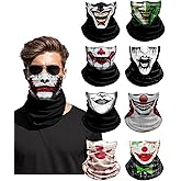Neck Gaiters,Sun UV Protection Seamless Skull Bandanas,Gator Joker Face Cover Scarf Mask for Men Women outdoor sports