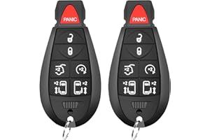 SaverRemotes 7 Button Key Fob Compatible for 2008-2016 Chrysler Town and Country, 2008 2009 2010 2011 2012 2013 2014 2015 2016 Dodge Grand Caravan Replacement M3N5WY783X