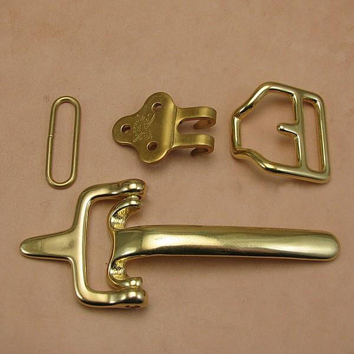 WellieSTR DIY Leathercraft Hardware Solid Brass American Western Vista