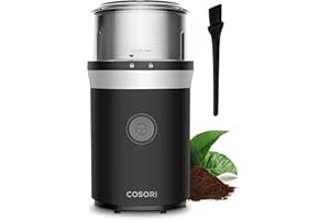 COSORI Coffee Espresso Grinder Electric, Food Grade Stainless Steel Blades, 12 Cups, Black